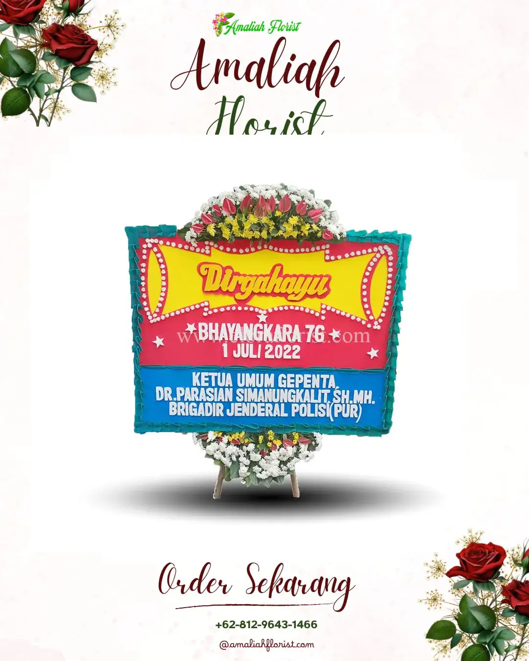 Papan Bunga HUT Ulang Tahun Tambakmerang
